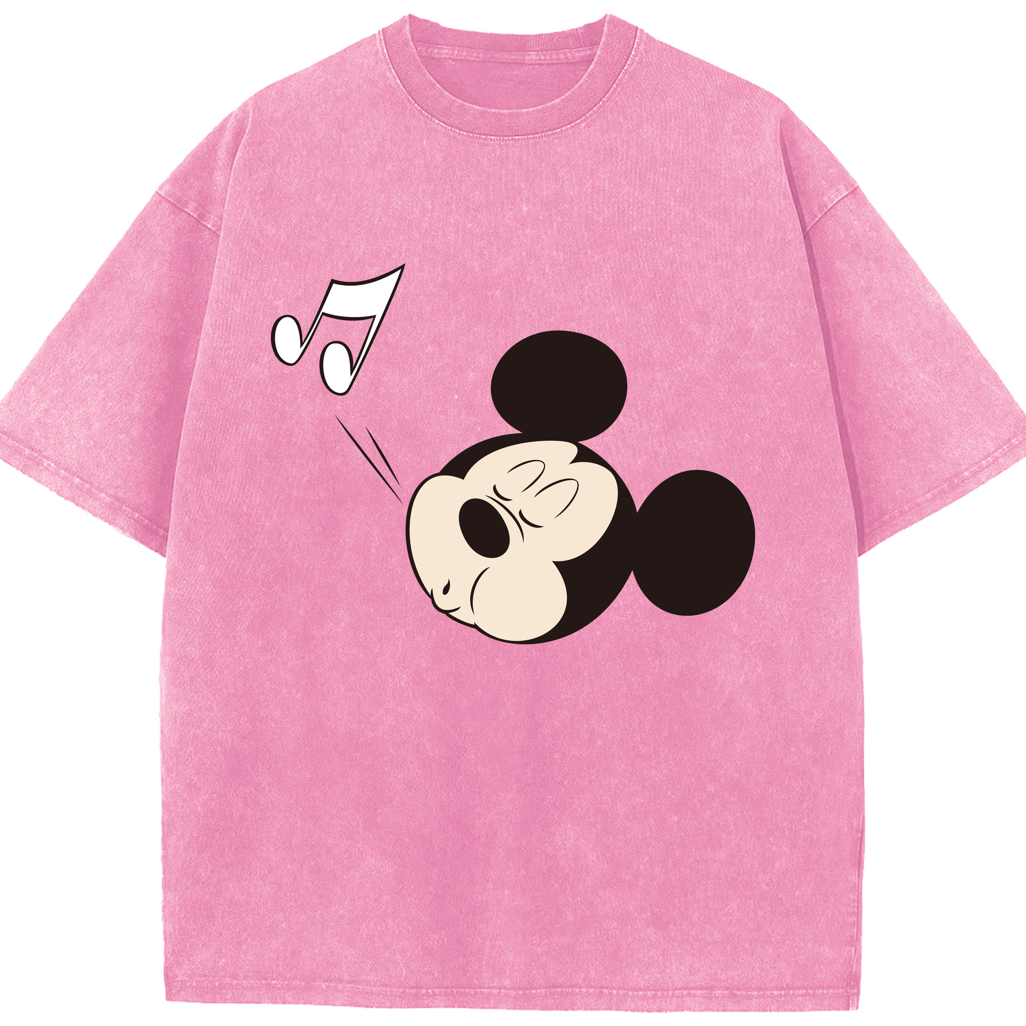 （画像用） ミッキーマウス Mickey Mouse 綿100% ヴィンテージ風 半袖Tシャツ（フロントプリント）